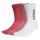 adidas Sport Socks Crew Half Cushioned Vertical Logo white/red/pink -3 Pairs